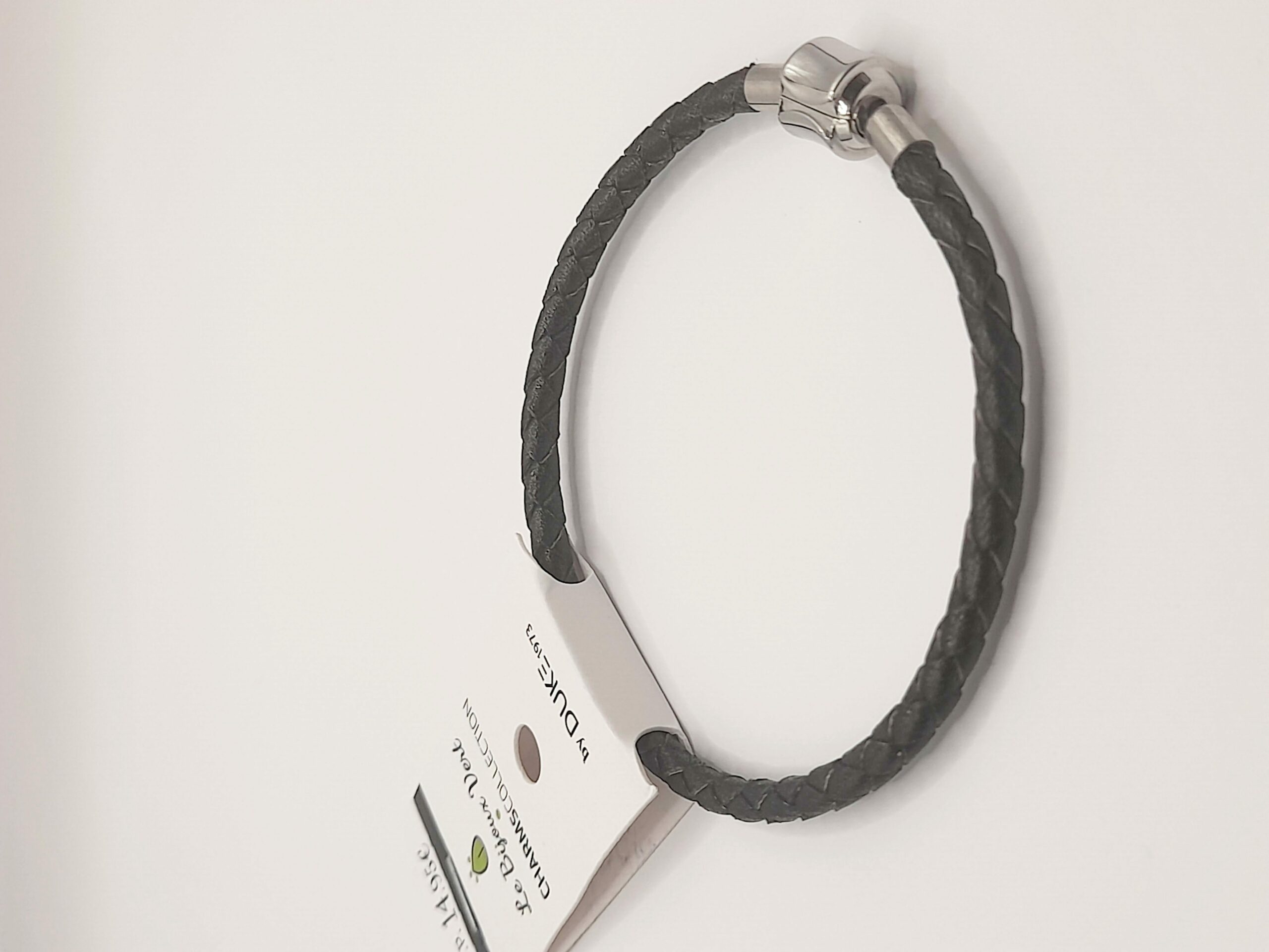 Leather Bracelet Le Bijoux Vert - M, black