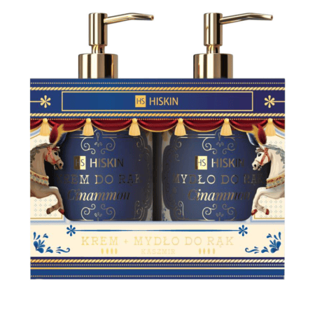 HiSkin Carousel Home Set Christmas – Cashmere Hand Care Gift Set | Κρέμα Χεριών 250ml & Υγρό Σαπούνι 250ml